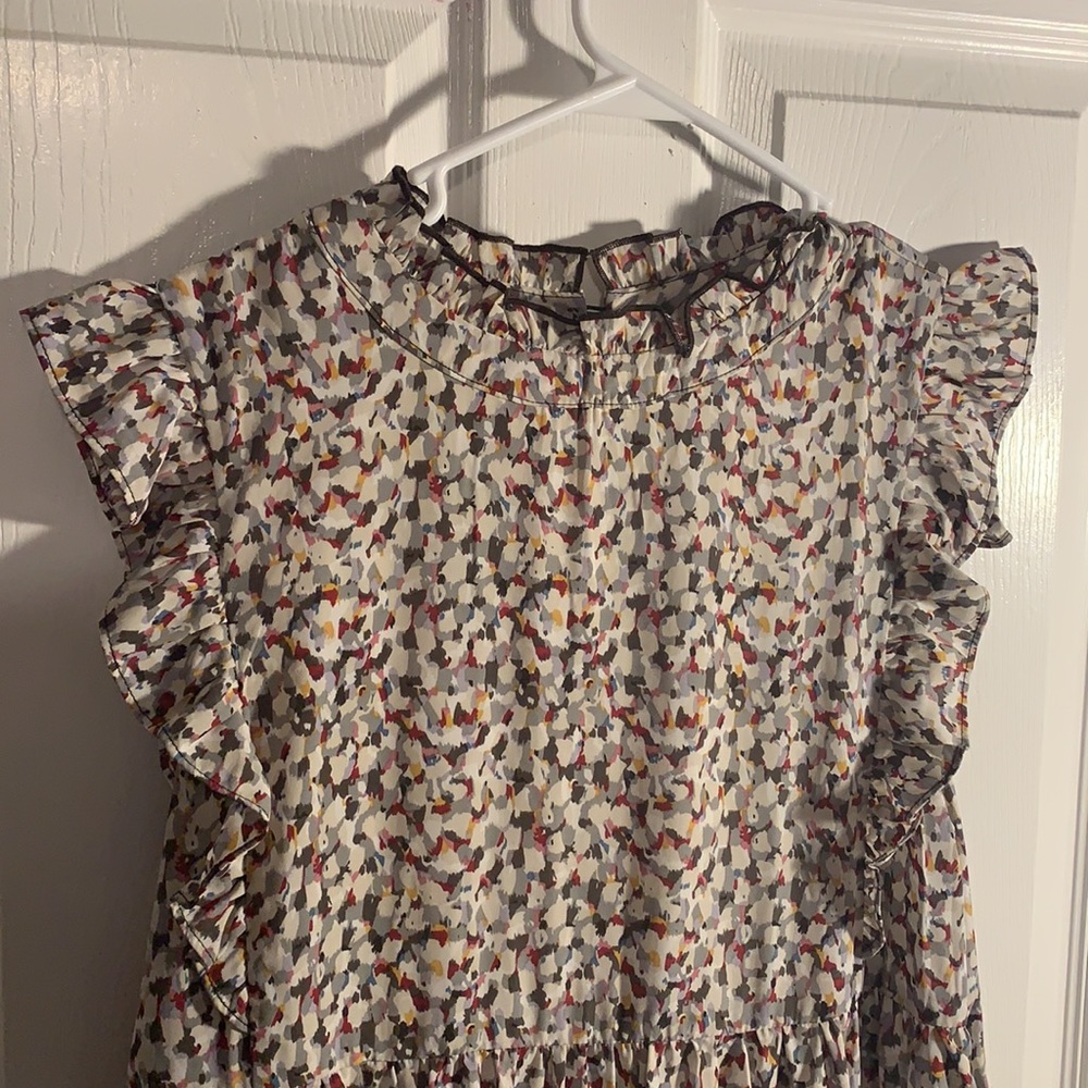 flowy tunic spotted dress